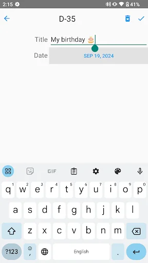 I-download ang D-Day List – Anniversary at Event Counter App - Screenshot 1