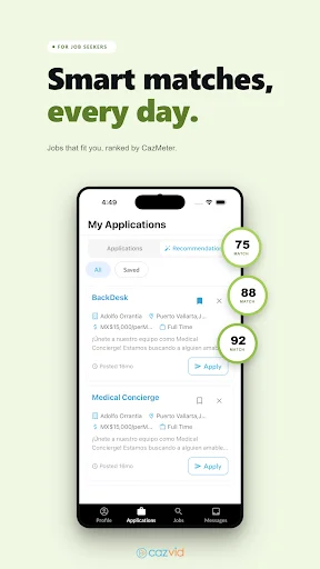 I-download ang CazVid: Video Resume at Trabaho – Mabilis na Pag-apply - Screenshot 4